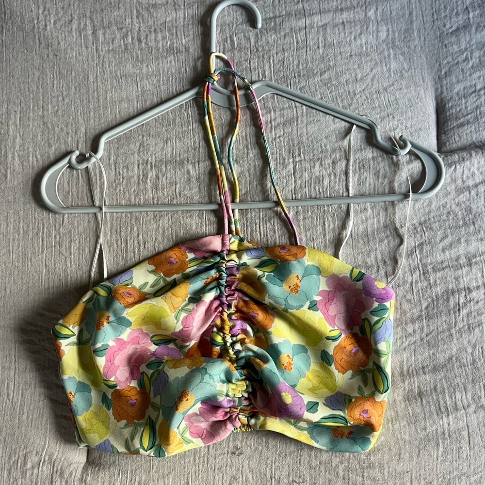 Zara Floral Halter Top - Multicolor